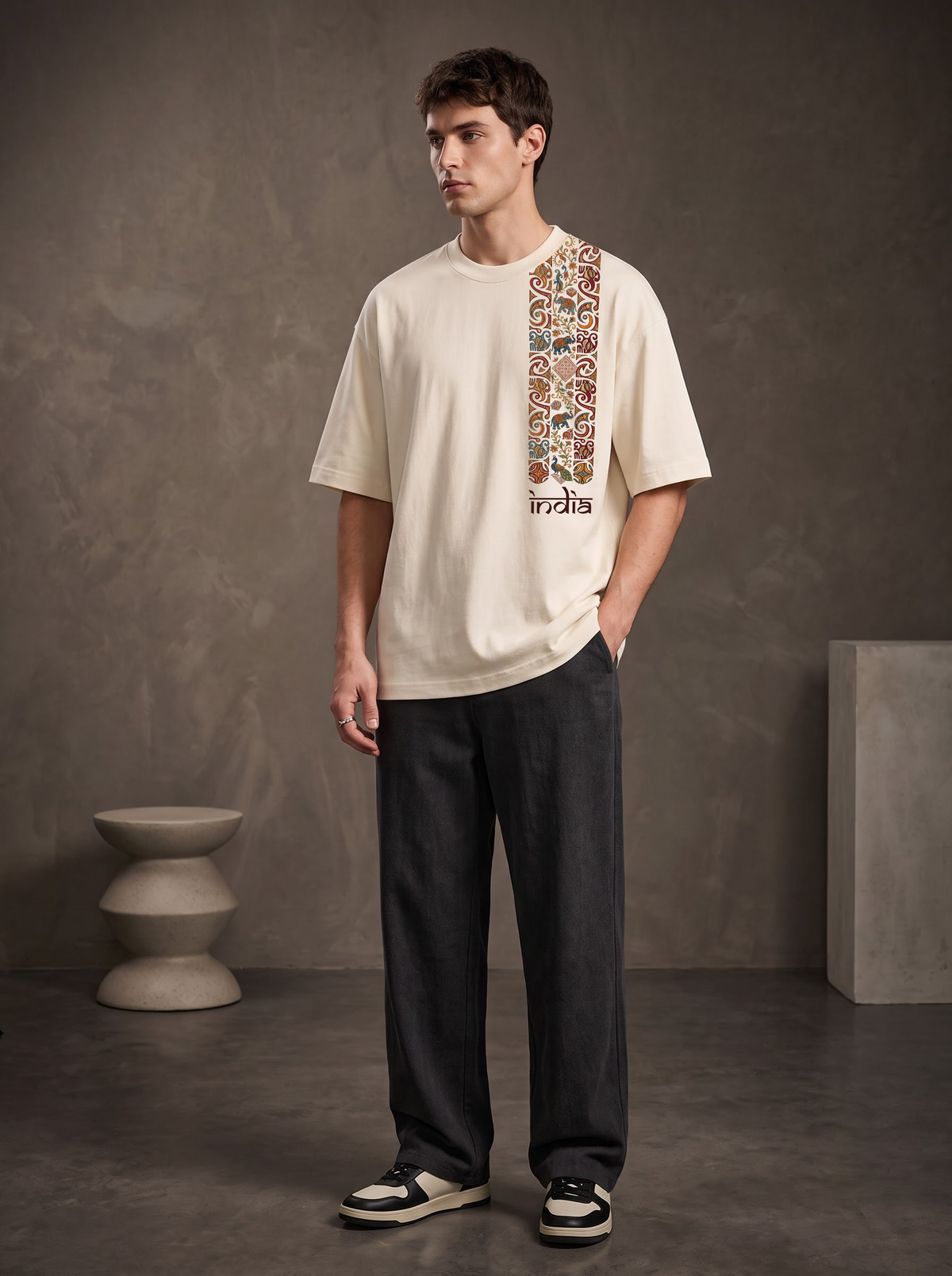 AesthoLook - Cultural Depth Premium Aesthetic Tee