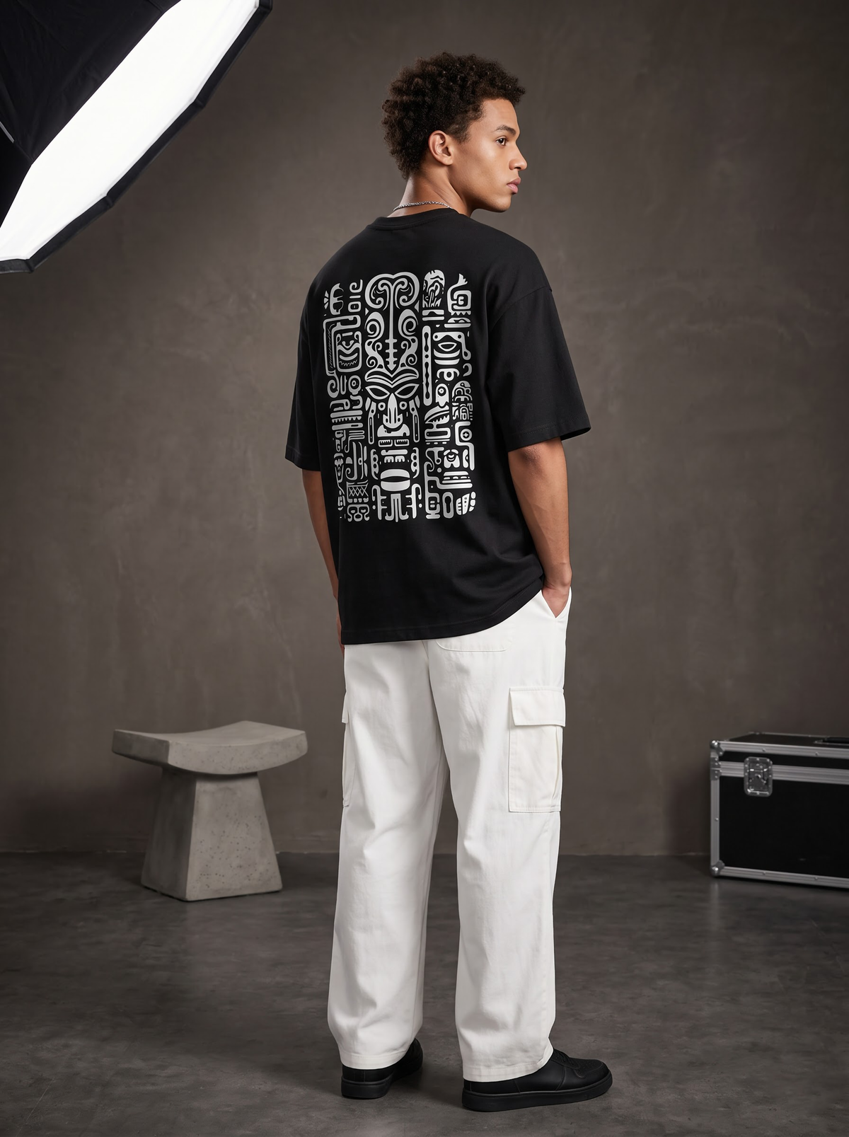 AesthoLook - Tribal Symbolic History Tee (Black)