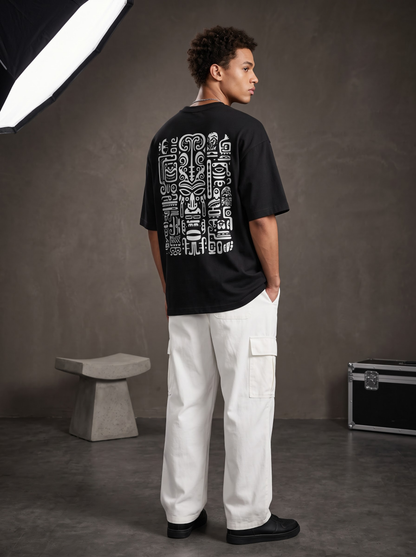 AesthoLook - Tribal Symbolic History Tee (Black)