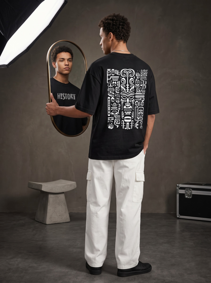 AesthoLook - Tribal Symbolic History Tee (Black)