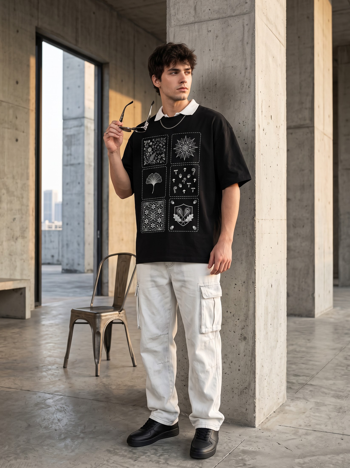 AesthoLook - Nature Blocks Minimal Tee