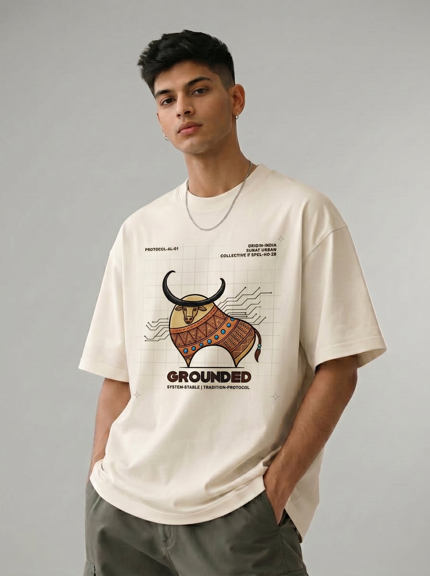 AesthoLook - Grounded Protocol Graphic Tee