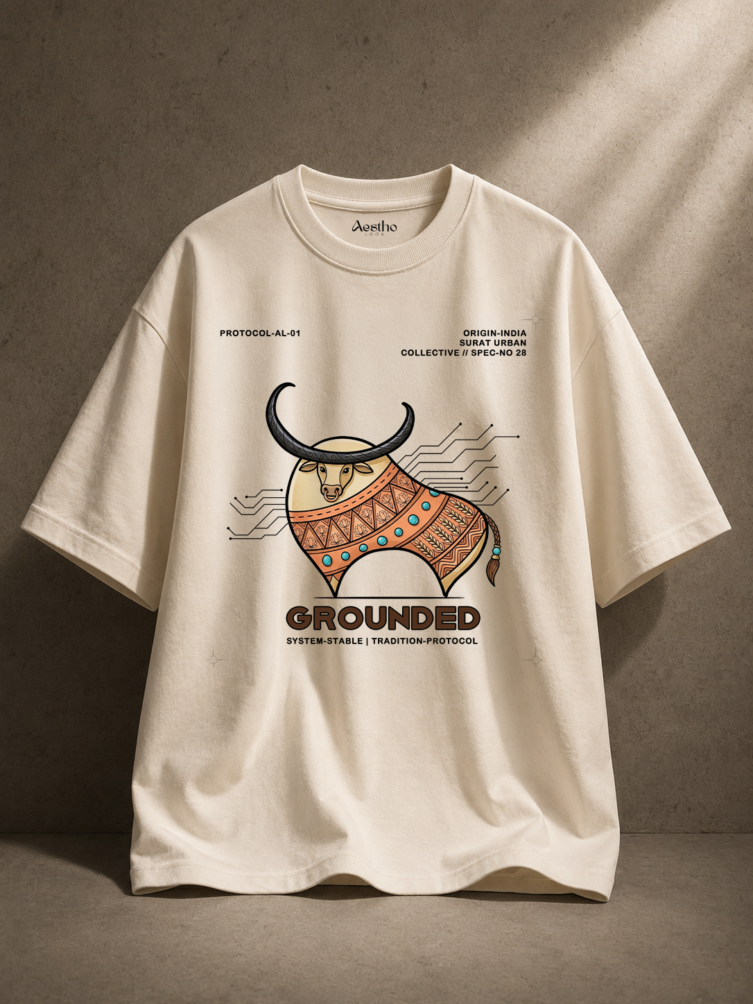 AesthoLook - Grounded Protocol Graphic Tee