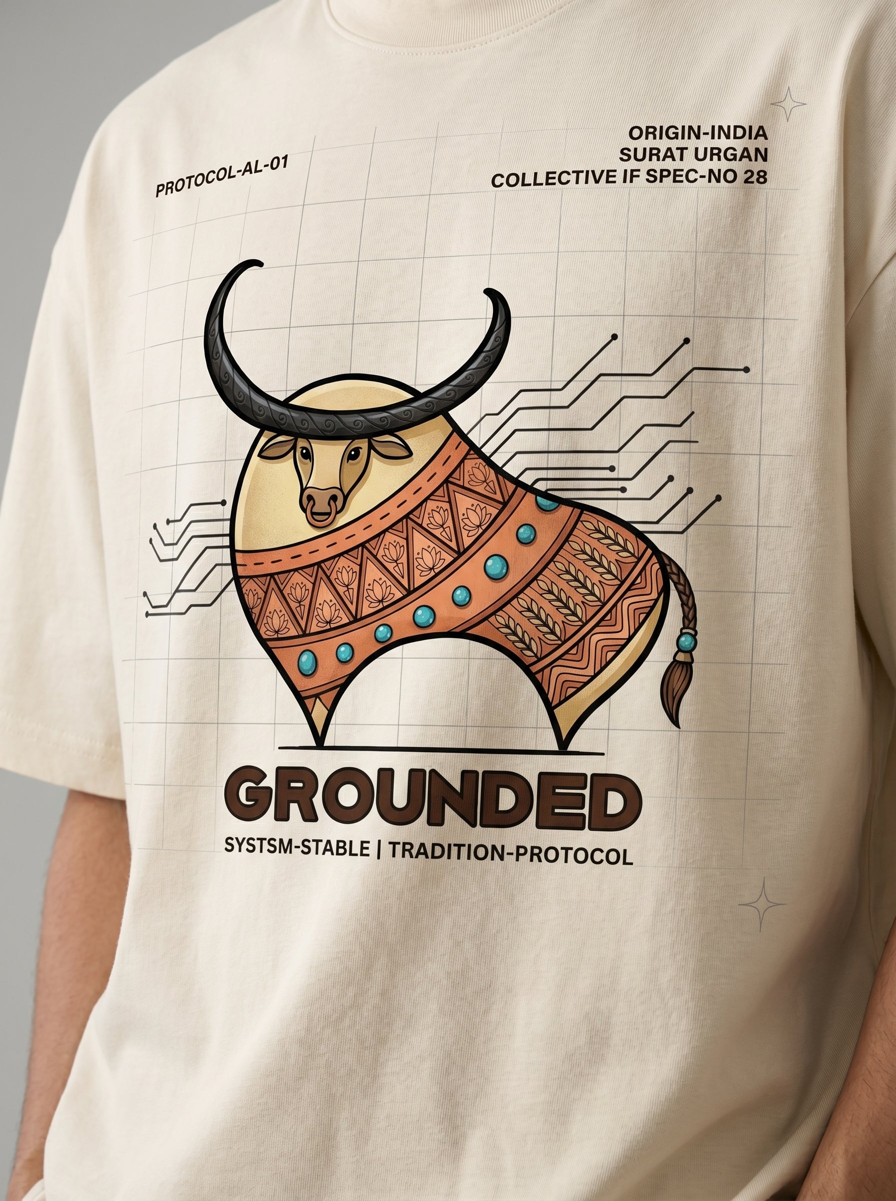 AesthoLook - Grounded Protocol Graphic Tee