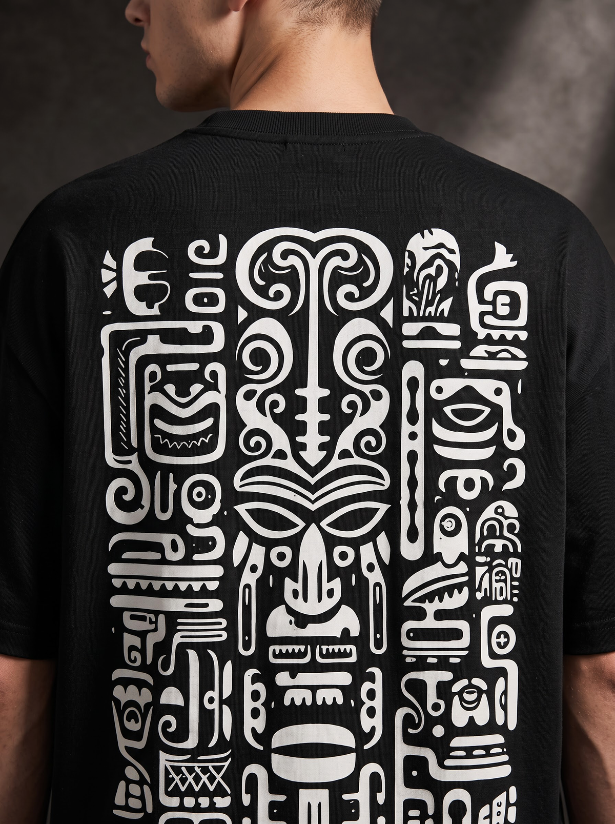AesthoLook - Tribal Symbolic History Tee (Black)