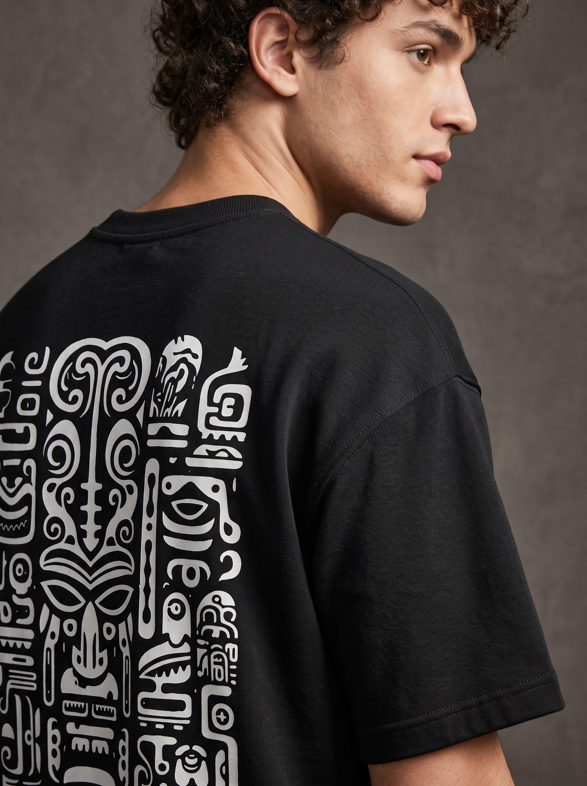 AesthoLook - Tribal Symbolic History Tee (Black)
