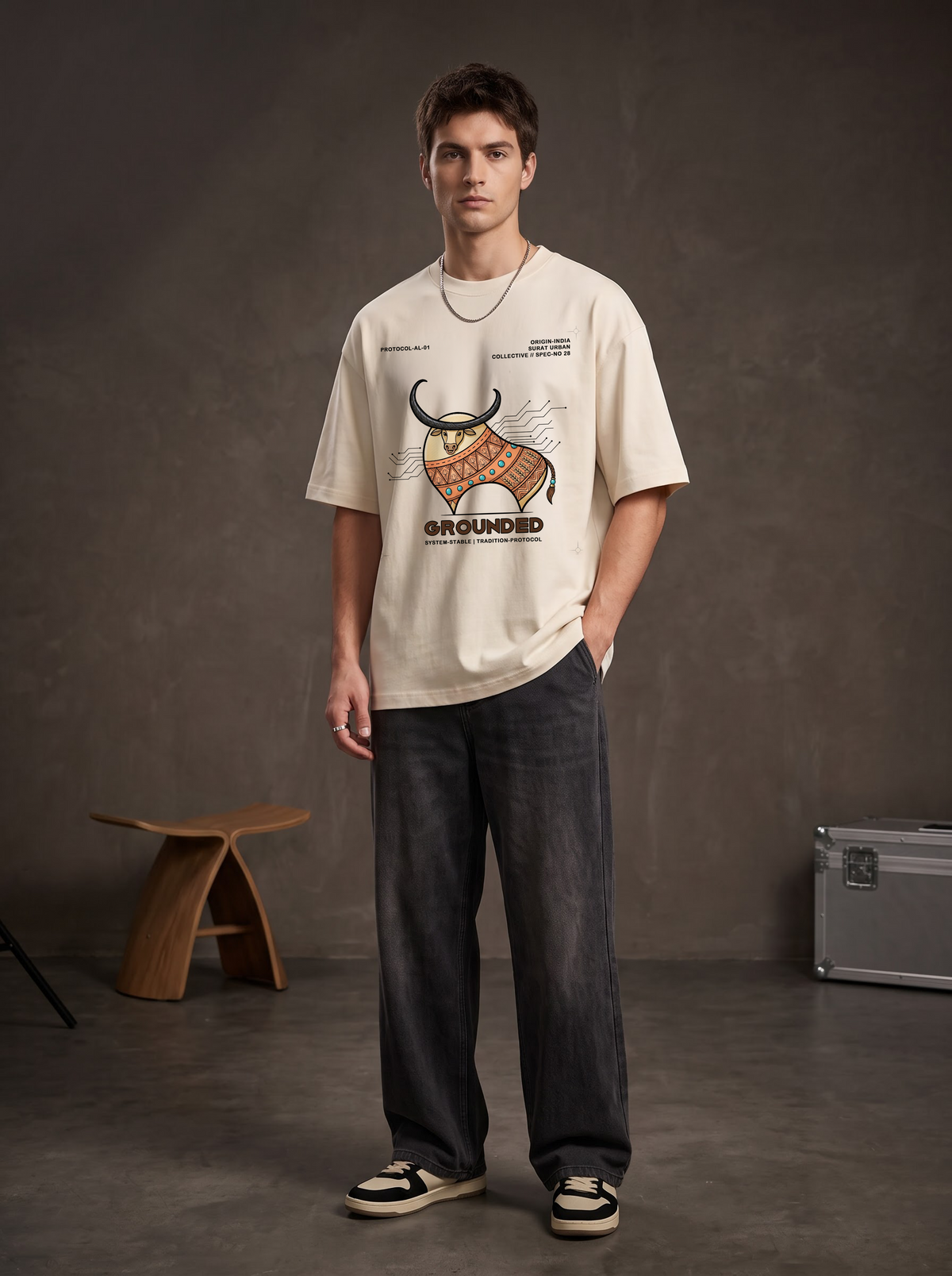AesthoLook - Grounded Protocol Graphic Tee
