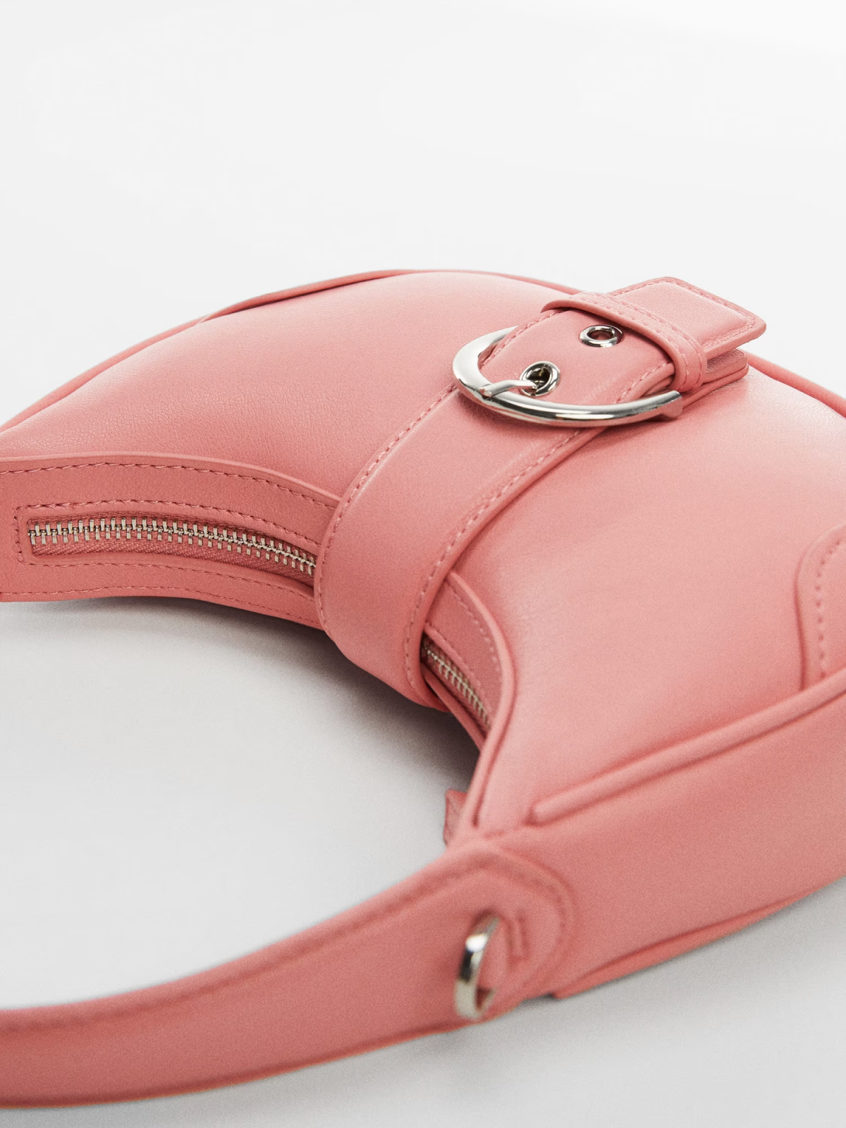 Buckle bag with double handle