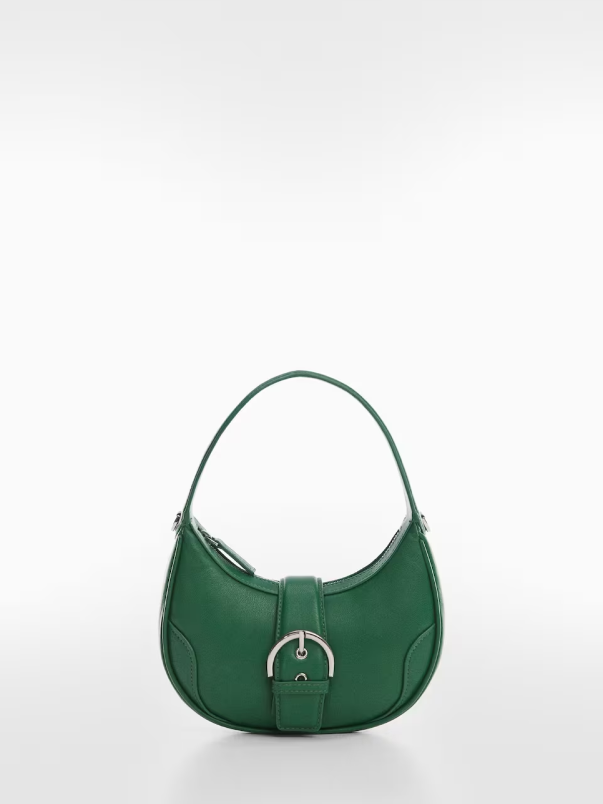 Buckle bag with double handle