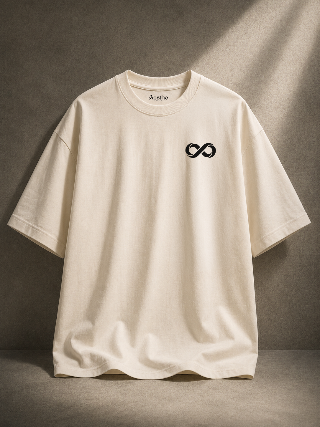 AesthoLook - Infinite Line Tee (Cream)