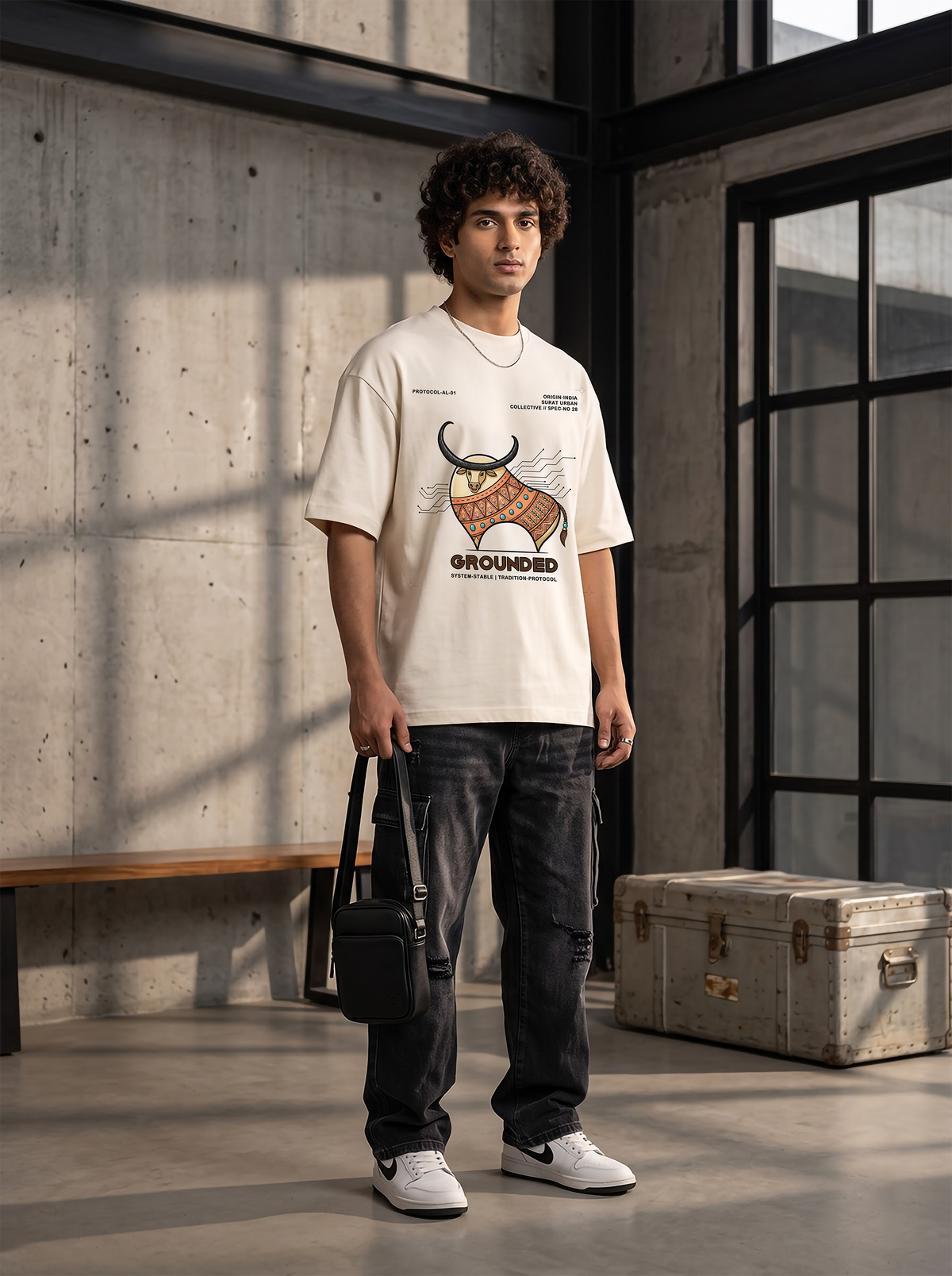 AesthoLook - Grounded Protocol Graphic Tee