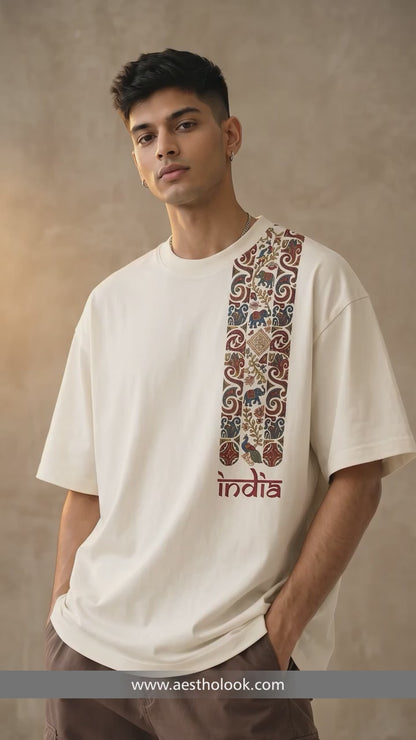 AesthoLook - Cultural Depth Premium Aesthetic Tee